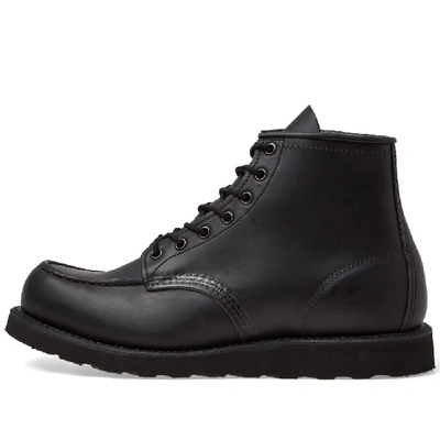 Shop Red Wing 8137 Heritage Work 6" Moc Toe Boot In Black