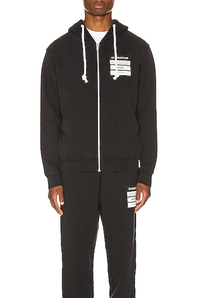 Shop Maison Margiela Stereotype Hoodie In Black