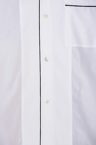 Shop Maison Margiela Long Sleeve Shirt In White