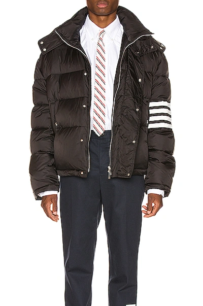 Shop Thom Browne Downfilled Oversized Bomber Jacket In Black