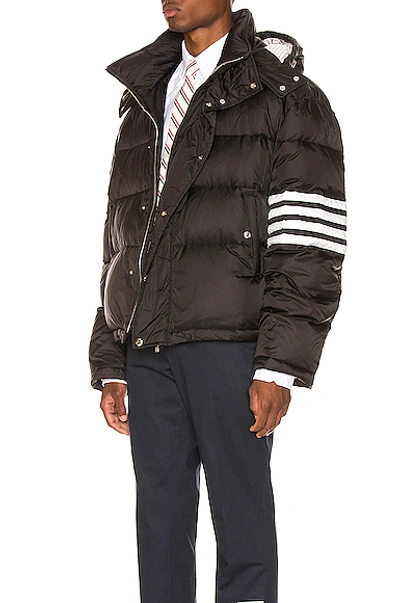 Shop Thom Browne Downfilled Oversized Bomber Jacket In Black