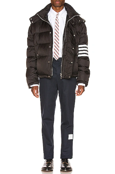 Shop Thom Browne Downfilled Oversized Bomber Jacket In Black