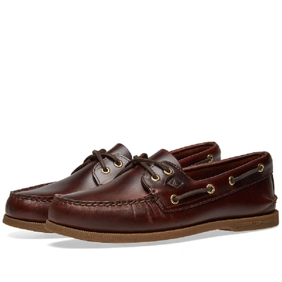 Shop Sperry Topsider Authentic Original 2-eye In Brown