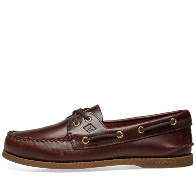 Shop Sperry Topsider Authentic Original 2-eye In Brown