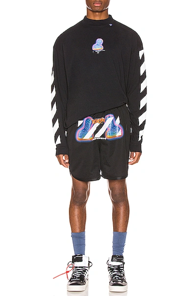 Shop Off-white Thermo Mesh Shorts In Black Multi