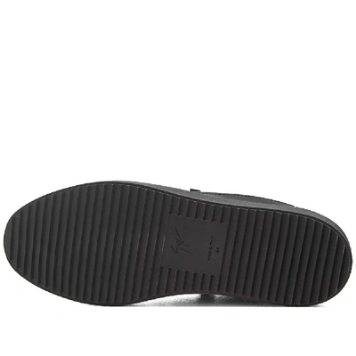 Shop Giuseppe Zanotti Double Zip Low Sneaker In Black