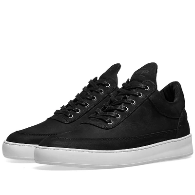 Shop Filling Pieces Low Top Lane Nubuck Sneaker In Black