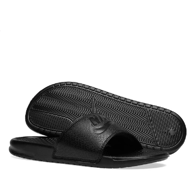 Shop Nike Benassi Jdi In Black