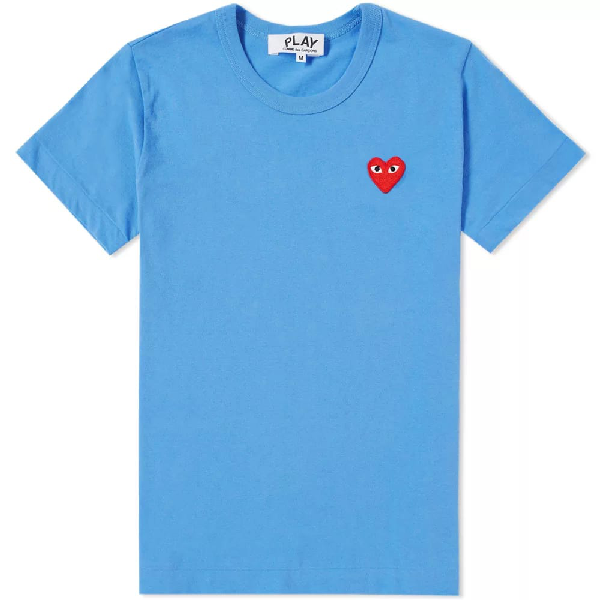 comme des garcons play basic logo tee