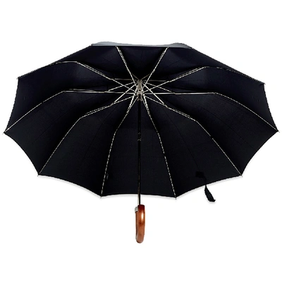 Shop London Undercover Maple Telescopic Umbrella In Black