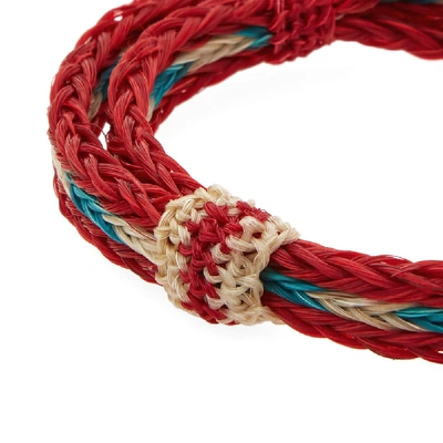 Shop Chamula Braided Horsehair Bracelet In Red