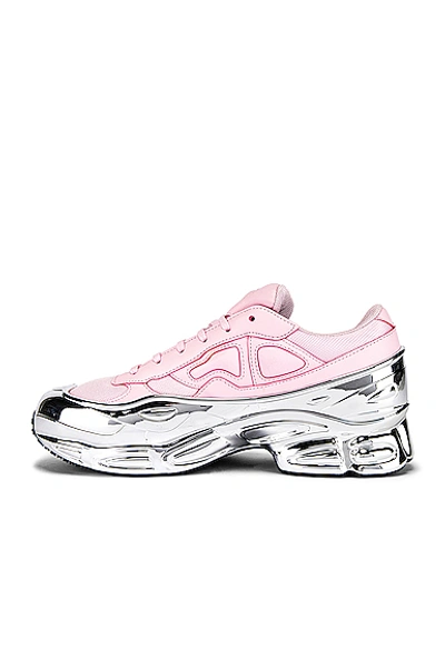 Shop Adidas Originals Ozweego 运动鞋 In Pink & Silver