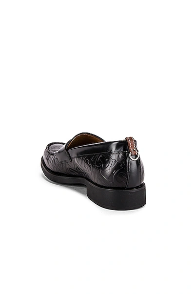 Shop Burberry Emilie Loafers In Black