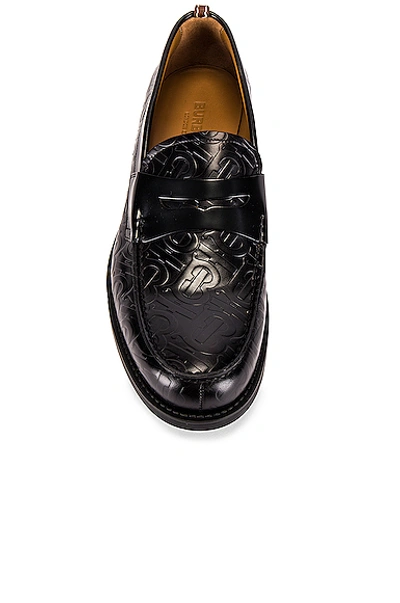 Shop Burberry Emilie Loafers In Black