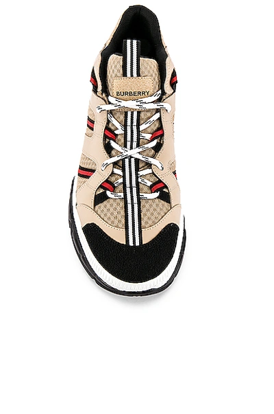 Shop Burberry Union Sneaker In Brown In Beige