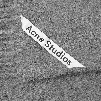 Shop Acne Studios Canada Skinny Scarf In Grey
