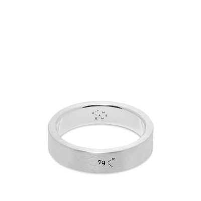 Shop Le Gramme Brushed Ribbon Ring In Silver