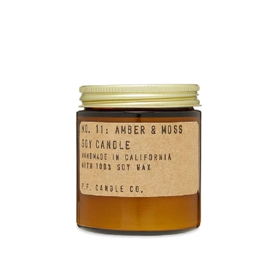 Shop P.f Candle Co. P.f. Candle Co No.11 Amber & Moss Mini Soy Candle In N/a