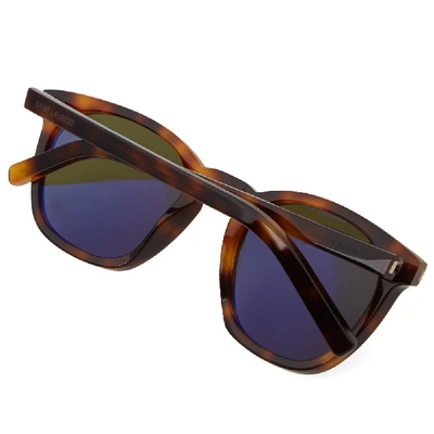 Shop Saint Laurent Sl 28 Sunglasses In Brown