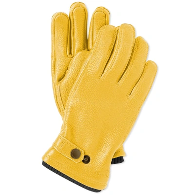 Shop Hestra Elk Utsjö Glove In Yellow
