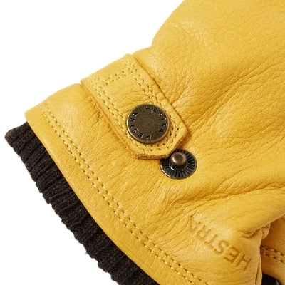 Shop Hestra Elk Utsjö Glove In Yellow