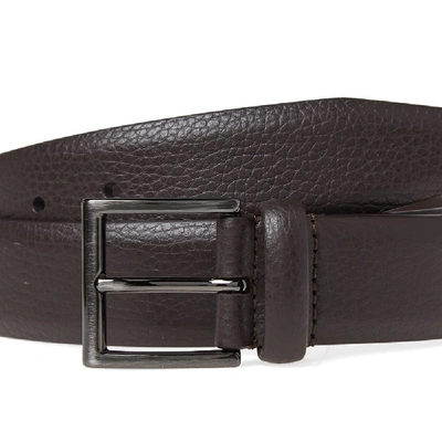 Shop Anderson's Grain Leather Belt In Brown