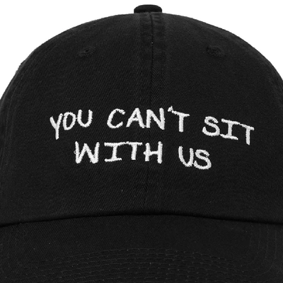 Shop Nasaseasons You Can't Sit With Us Cap In Black