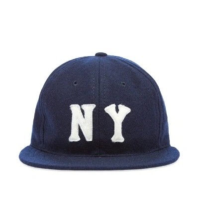 Shop Ebbets Field Flannels New York Black Yankees 1936 Cap In Blue