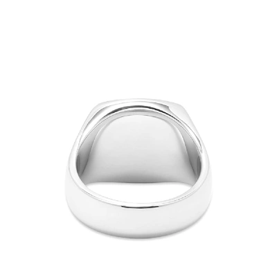 Shop Tom Wood Cushion Black Onyx Ring In Silver