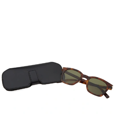 Shop Saint Laurent Sl 138 Slim Sunglasses In Brown