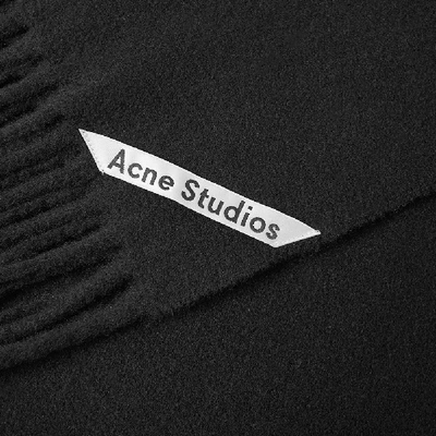 Shop Acne Studios Canada Skinny Scarf In Black
