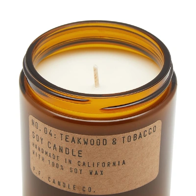 Shop P.f Candle Co. P.f. Candle Co No.04 Teakwood & Tobacco Soy Candle In N/a