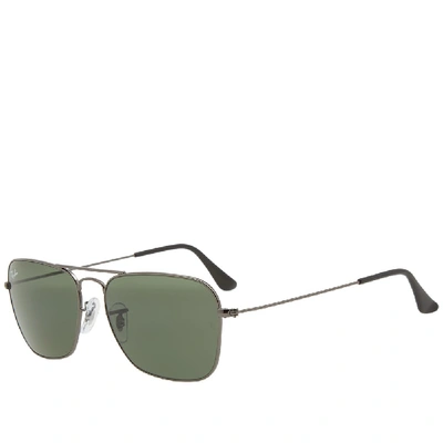Shop Ray Ban Caravan Sunglasses In Silver