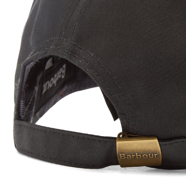 barbour wax sports cap black