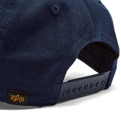 Shop Alpha Industries Nasa Cap In Blue