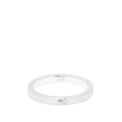 Shop Le Gramme Brushed Ribbon Ring In Silver