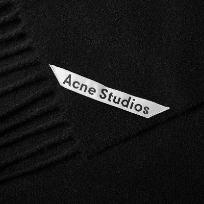 Shop Acne Studios Canada Narrow New Scarf In Black