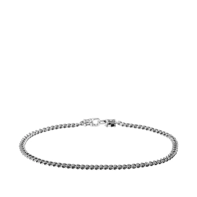 Shop Tom Wood 7'7" Curb Bracelet M In Silver