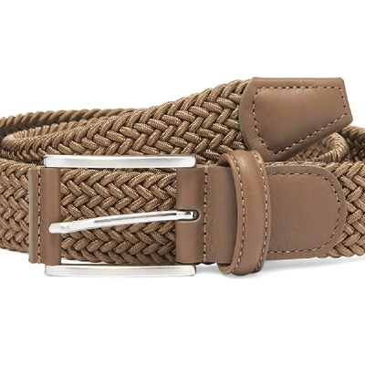 Shop Anderson's Woven Textile Belt In Green