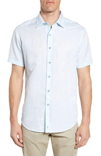 Shop Robert Graham Temple Of Skull Classic Fit Shirt In Turquoise