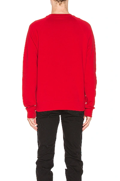 Shop Balmain Logo Sweatshirt In Red