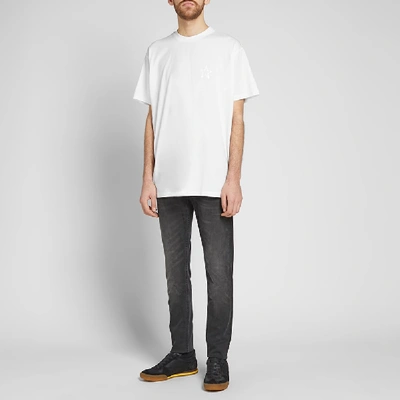 Shop Givenchy Tonal Chest Star Tee In White