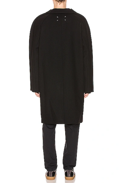 Shop Maison Margiela Coat In Black