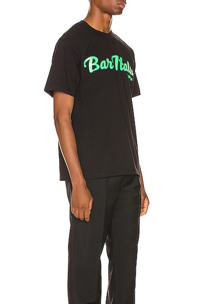 Shop Sacai Bar Italia Tee In Black