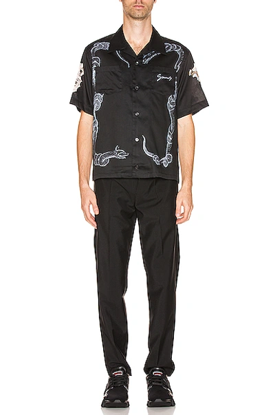 Shop Givenchy Hawaiian Shirt In Black