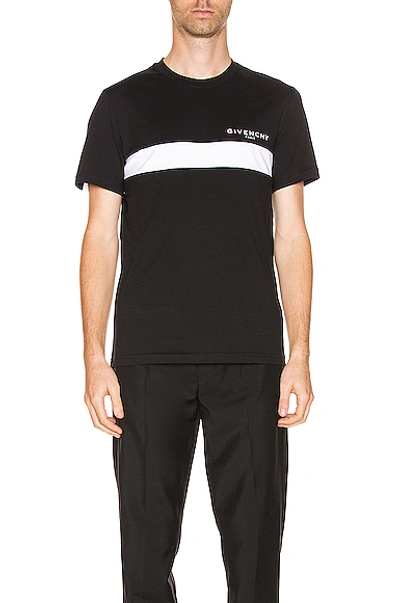 Shop Givenchy Cut Out Tee In Black