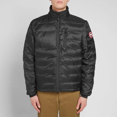Shop Canada Goose Lodge Jacket In Black