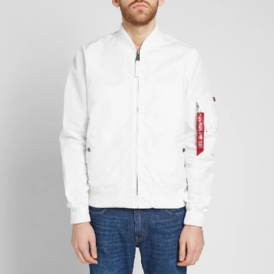 Shop Alpha Industries Ma-1 Tt Jacket In White