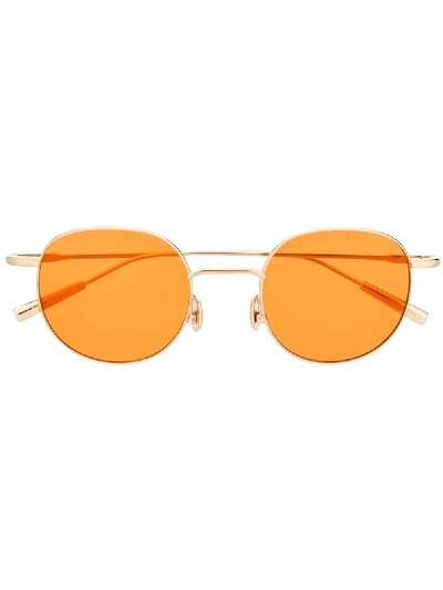 Shop Ambush Karlheinz Sunglasses In Gold