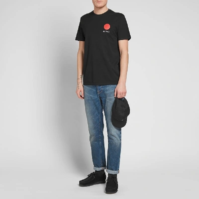 Shop Edwin Japanese Sun Tee In Black